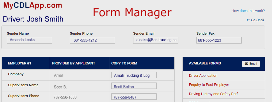 Cdlsuite.com Introduces Forms Manager